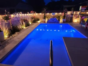 an inground fiberglass pool in Greenville SC